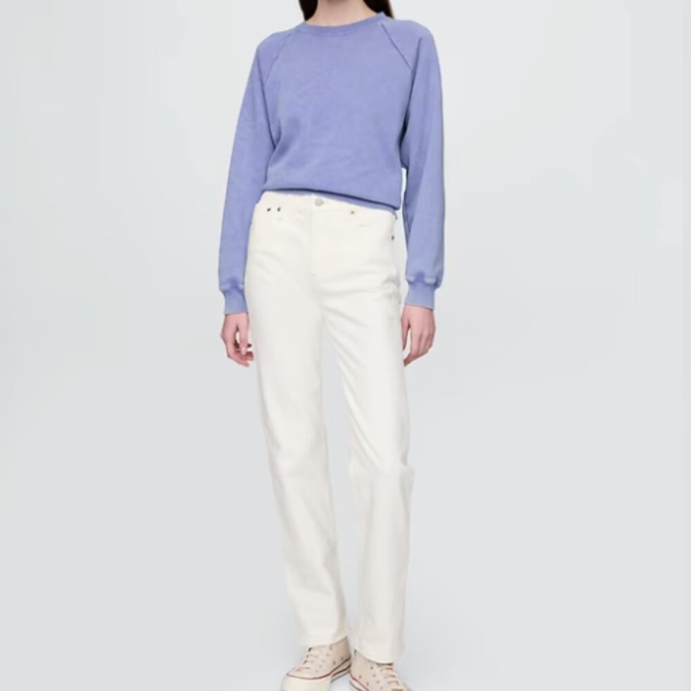 GAP  '90s Straight Jeans NWT, Off White, Women Sz 28/R6